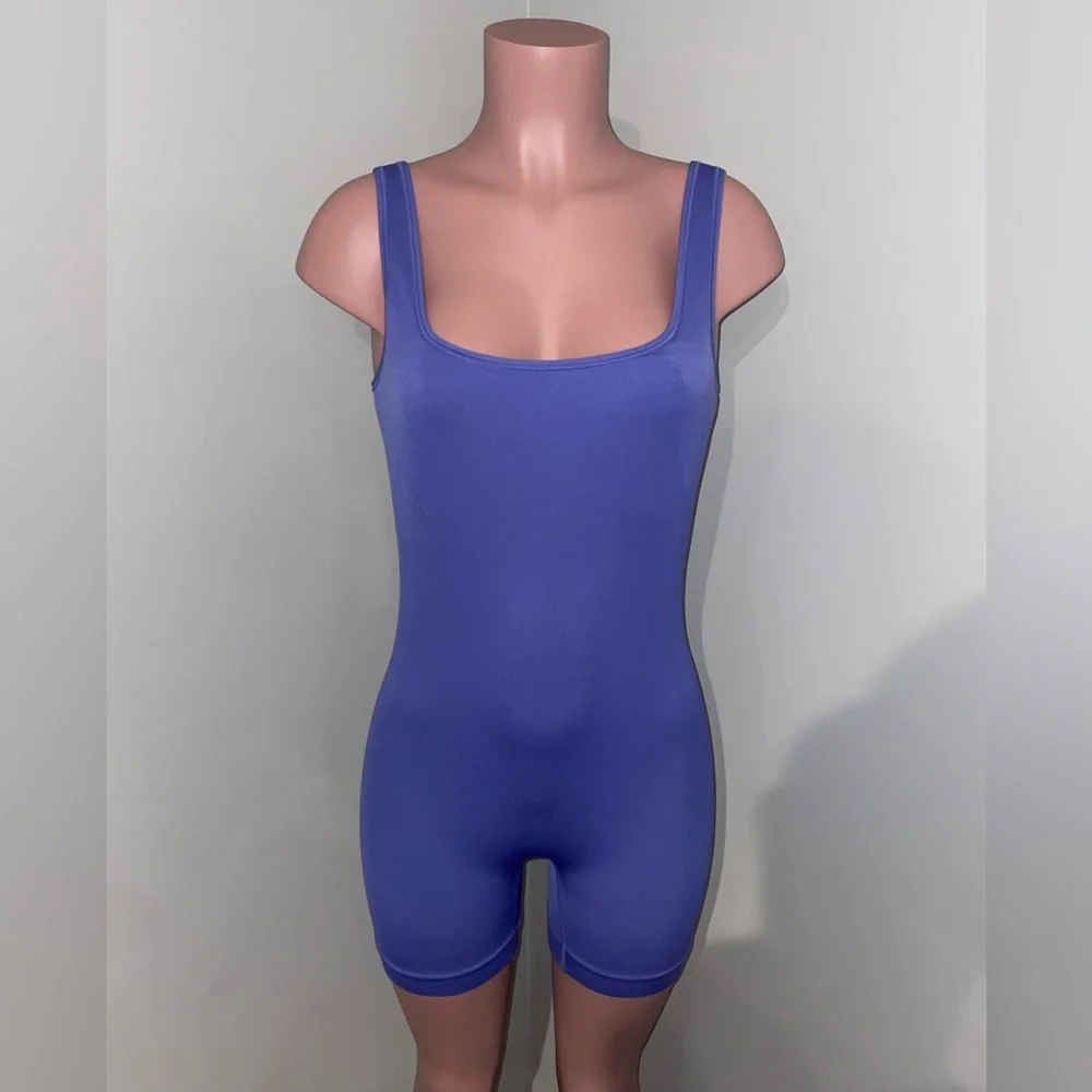 Athleta Aurora Bodysuit Shortie Size. Medium Purple